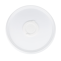 Plastic lid for 5.42 liter bucket, PP, round, food-safe Dispenser lid White