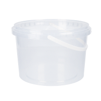 Eimer rund 2 Liter rund transparent lebensmittelecht luftdicht