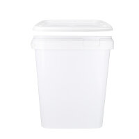 Plastic bucket with lid, PP, square, 10. 8 liters, food...