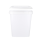 Plastic bucket with lid, PP, square, 10. 8 liters, food safe White