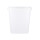 Plastic bucket with lid, PP, square, 10. 8 liters, food safe White