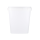 Plastic bucket with lid, PP, square, 10. 8 liters, food safe White