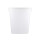 Plastic bucket with lid, PP, square, 10. 8 liters, food safe White