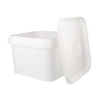 Plastic bucket with lid, PP, square, 3.5 liters,...