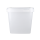 Eimer mit Deckel eckig 8 Liter Lebensmittelecht Transparent
