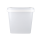 Eimer mit Deckel eckig 8 Liter Lebensmittelecht Transparent