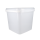 Eimer mit Deckel eckig 8 Liter Lebensmittelecht Transparent