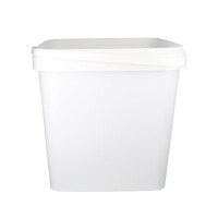 Plastic bucket with lid, PP, square, 8.8 liters,...