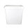 Plastic bucket with lid, PP, square, 8.8 liters, food-safe White