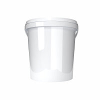 Plastic bucket with lid, PP, round, 0.98 liters, food safe