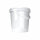 Plastic bucket with lid, PP, round, 0.98 liters, food safe