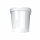 Plastic bucket with lid, PP, round, 0.98 liters, food safe