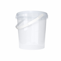 Eimer mit Deckel 1 Liter rund transparent lebensmittelecht luftdicht