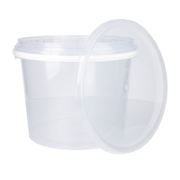 Eimer mit Deckel 4 Liter rund transparent...