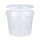 Eimer mit Deckel 4 Liter rund transparent lebensmittelecht luftdicht