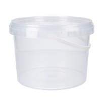 Eimer mit Deckel 3 Liter rund transparent lebensmittelecht luftdicht