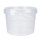 Plastic bucket with lid, PP, round, 2 liters, food safe Transparent