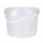 Plastic bucket with lid, PP, round, 2 liters, food safe Transparent