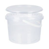 Eimer mit Deckel 2 Liter rund transparent...