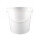 Plastic bucket with lid, ergonomic handle, PP, round, 20 liters, food-safe White