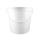 Plastic bucket with lid, ergonomic handle, PP, round, 20 liters, food-safe White