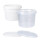 Plastic bucket with lid, PP, round, 1.5 liters, food safe