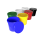 Plastic bucket with lid, ergonomic handle, PP, round, 10 liters, food-safe