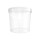 Bucket with ergonomic handle, PP, round, 10 liters, food-safe Transparent