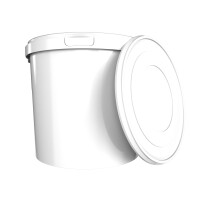 Bucket with ergonomic handle, PP, round, 10 liters,...