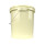 Bucket with metal handle, PP, round, 15.9 liters, food-safe, Ivory