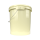 Bucket with metal handle, PP, round, 15.9 liters, food-safe, Ivory