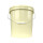 Bucket with metal handle, PP, round, 15.9 liters, food-safe, Ivory