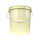 Bucket with metal handle, PP, round, 15.9 liters, food-safe, Ivory