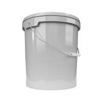 Bucket with metal handle, PP, round, 15.9 liters,...