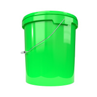 Bucket with metal handle, PP, round, 15.9 liters,...