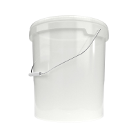 Eimer mit Deckel natur 16 Liter rund lebensmittelecht...