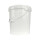 Bucket with metal handle, PP, round, 15.9 liters, food-safe, Natural