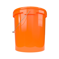 Eimer mit Deckel orange 16 Liter rund lebensmittelecht...
