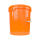 Eimer mit Deckel orange 16 Liter rund lebensmittelecht luftdicht