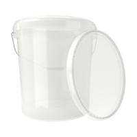 Eimer mit Deckel transparent 16 Liter rund...