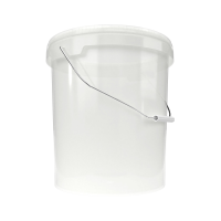 Eimer mit Deckel transparent 16 Liter rund lebensmittelecht luftdicht