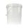 Eimer mit Deckel transparent 16 Liter rund lebensmittelecht luftdicht
