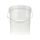 Eimer mit Deckel transparent 16 Liter rund lebensmittelecht luftdicht
