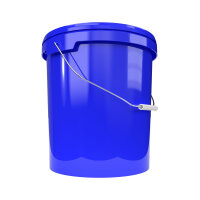 Bucket with metal handle, PP, round, 15.9 liters,...