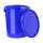 Bucket with metal handle, PP, round, 15.9 liters, food-safe, Blue