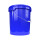 Bucket with metal handle, PP, round, 15.9 liters, food-safe, Blue