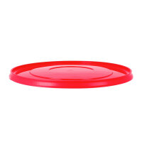 Plastic lid for 10 liter bucket, PP, round, food-safe, Red