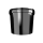 Plastic bucket with lid, PP, round, 5 liters, food safe Black
