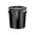 Bucket with ergonomic handle, PP, round, 10 liters, food-safe Black