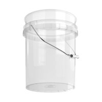 Eimer 19 Liter rund transparent recyclebar luftdicht